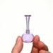 Miniature Glass Bottle in Purple