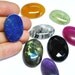 Natural Gemstone Cabochons Mix, Oval - 10 pcs Parcel - 370.1 ct - 120726-03