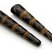 RESERVED -Long cone shape carved bone beads from Nepal - 2 bead set