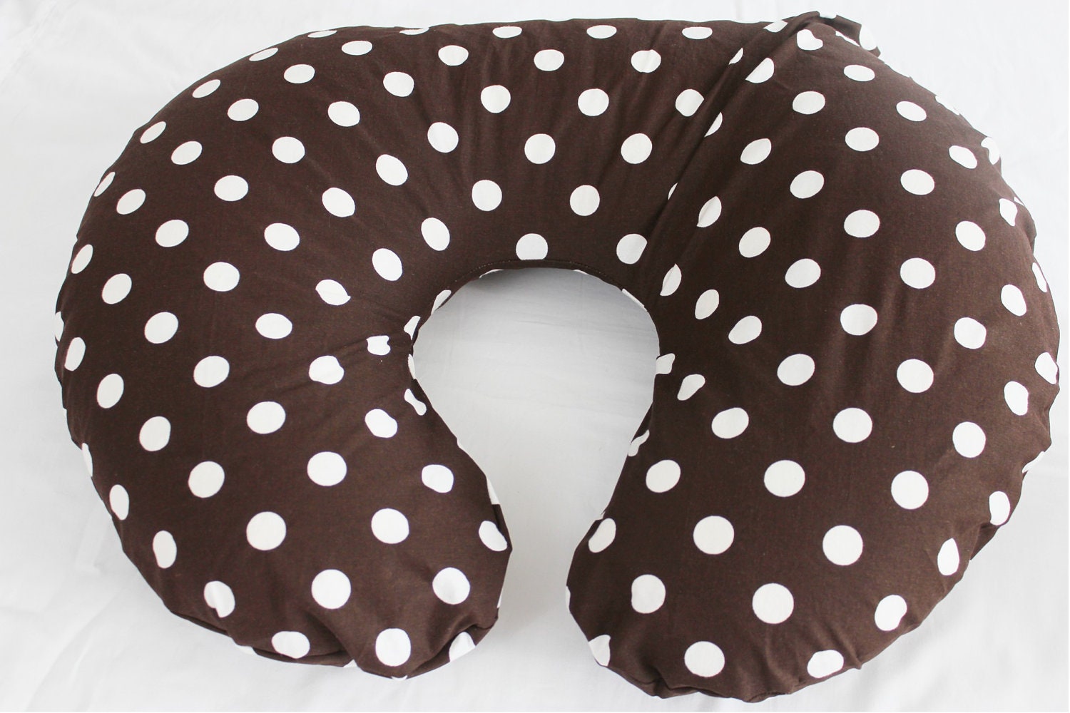 Dark Brown Polka Dot Boppy Cover