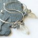 Silver hoop earrings Hancrafted hooped earrings