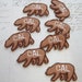 4 vintage CAL bear patches - small appliques