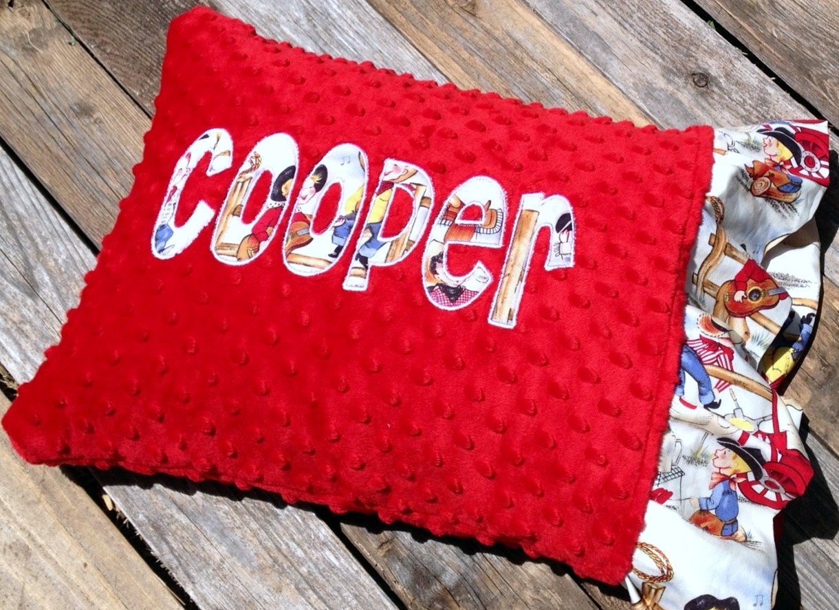 Personalized Ruffle Travel Pillow Case