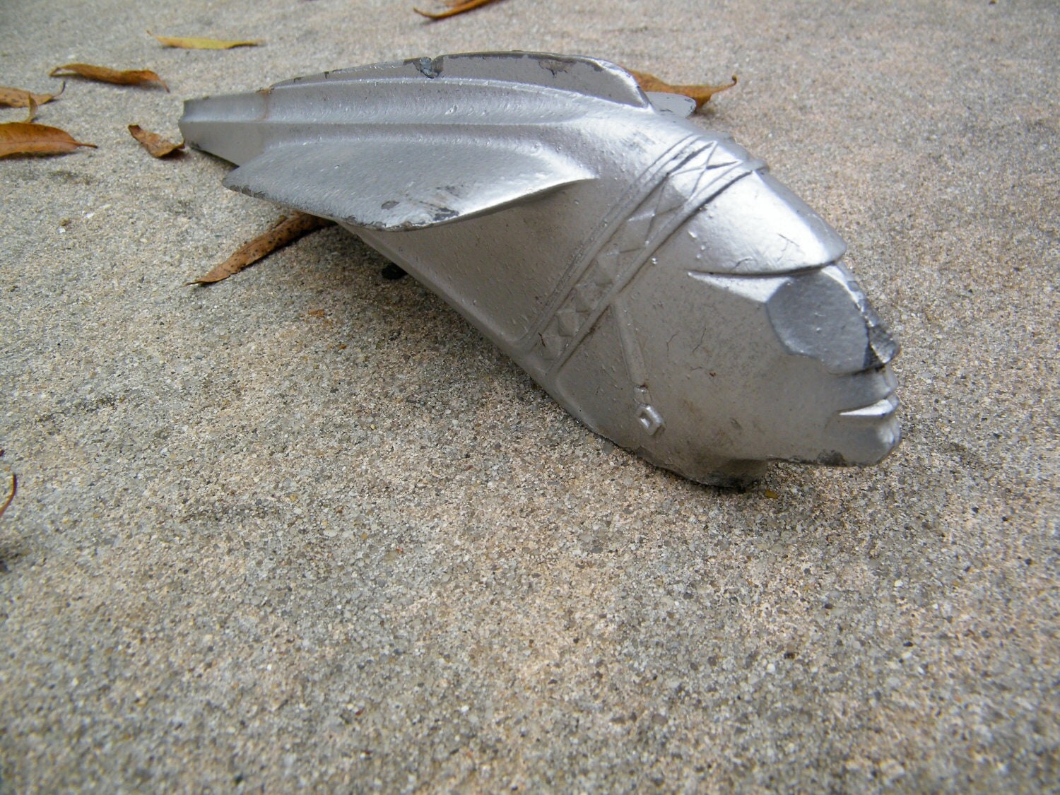 Hood Ornament / Pontiac / Indian Head by assemblage333 on Etsy