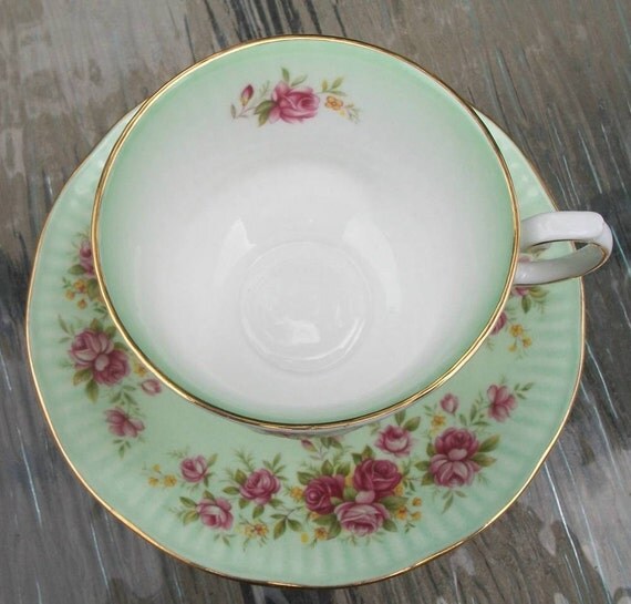 Vintage Elizabethan Queen's Rose Bone China Cup and Saucer