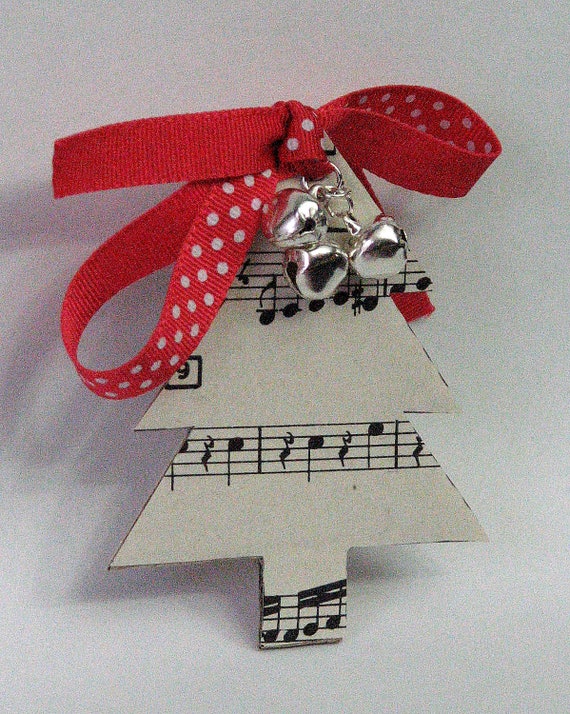 Sheet Music Christmas Tree Ornament
