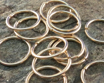 Cartilage Ring - Gold Nose Ring - Nose Hoop - Septum Hoop - Cartilage Hoop - Helix - Conch - Sterling Silver - Niobium No.00E278