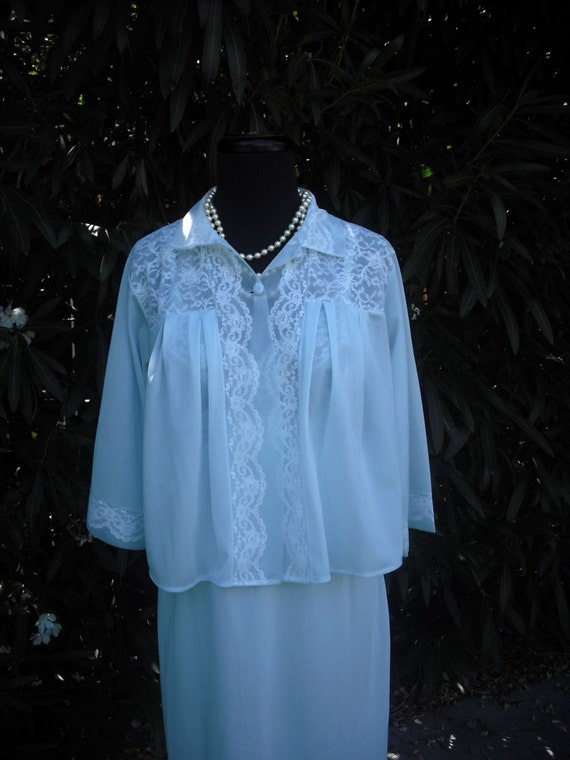1950s Chiffon Bed Jacket Exquisite Bed Jacket Pretty Baby