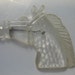 Vintage Lucite Brooch.......Lucite Horse....Clear Lucite