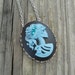 Skeleton Cameo Halloween Necklace