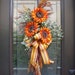 Sunflower Swag, Fall Decorations, Wall Floral Arrangement, Fall Arrangements, Autumn Decor, Fall Wreath