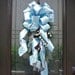 Christmas Swag, Winter Swag, Christmas Wreath, Door Decor, Blue Christmas Decorations