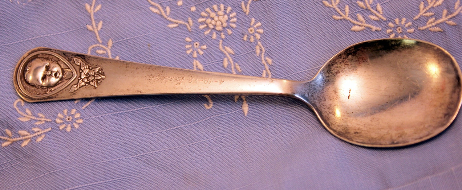 Vintage Baby Spoon Gerber Oneida by MothersMiniTreasures on Etsy