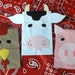 RESERVED for baizer2315 - Barnyard Farm Theme Treat Sacks Birthday Party Goody Bags by jettabees on Etsy