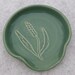 Wheat Spoon Rest Spring Green Pottery Handmade by Daisy Friesen
