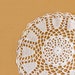 Elegant Ecru Crochet Lace Doily, Chic Home Decor, OOAK by Nutmeg Cottage