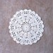White Seashells Crochet Doily, Beach Theme Table Accent, Home Decor, Original Design and Handmade by NutmegCottage