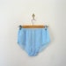 Vintage 70s nylon panties. deadstock panties. baby blue french knickers. lingerie