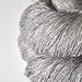 Liquid white gold OOAK - Tussah Silk Yarn Fingering weight
