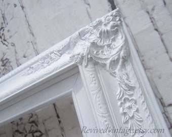 WEDDING PORTRAIT FRAME For Sale White Shabby Chic Picture Frames 20"x24" MaNY SiZES- Photography Prop Vanity Mirror Frame Baroque Victorian