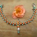 HIPPIE Orange ANKLET beaded ankle bracelet Western Native BOHO jewelry stackable anklets/bracelets barefoot sandals slave anklets