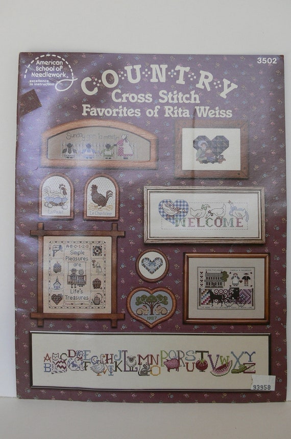 Country Counted Cross Stitch Pattern by hillcountryvintage