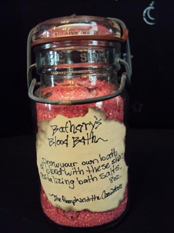 Bathory's Blood Bath Salts in vintage jar