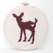 Finished Cross Stitch Wall Art - Deer