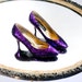 Purple Sequin Valenti Franco Sparkle Pumps - Size 7