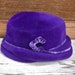 Early 1900's Gorgeous Antique Sheila Purple Velvet Hat
