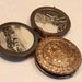Vintage souvenir photo pendant. Edinburgh. Scotland