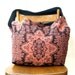 CROSSBODY BAG Hobo Bag Diaper Bag Bohemian Bag Cross Body Bag Orange Purse Damask Bag Vegan Bag Crossbody Hobo Bag