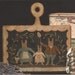 Primitive Folk Art Punch Needle Pattern: EASTER EGG HUNT -- Fabric with printed design included