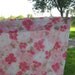 Sheet Bed Sheet Twin flat or top sheet Pink Green and White twin floral sheet