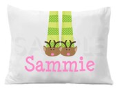 Reindeer Holiday Personalized Pillow Case Il_170x135