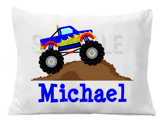 monster truck pillow pet