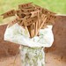 RUSTIC Wedding Drink Stirrers - kraft paper flags, decoration, tan