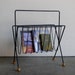 RESERVED-Vintage Metal Magazine Rack