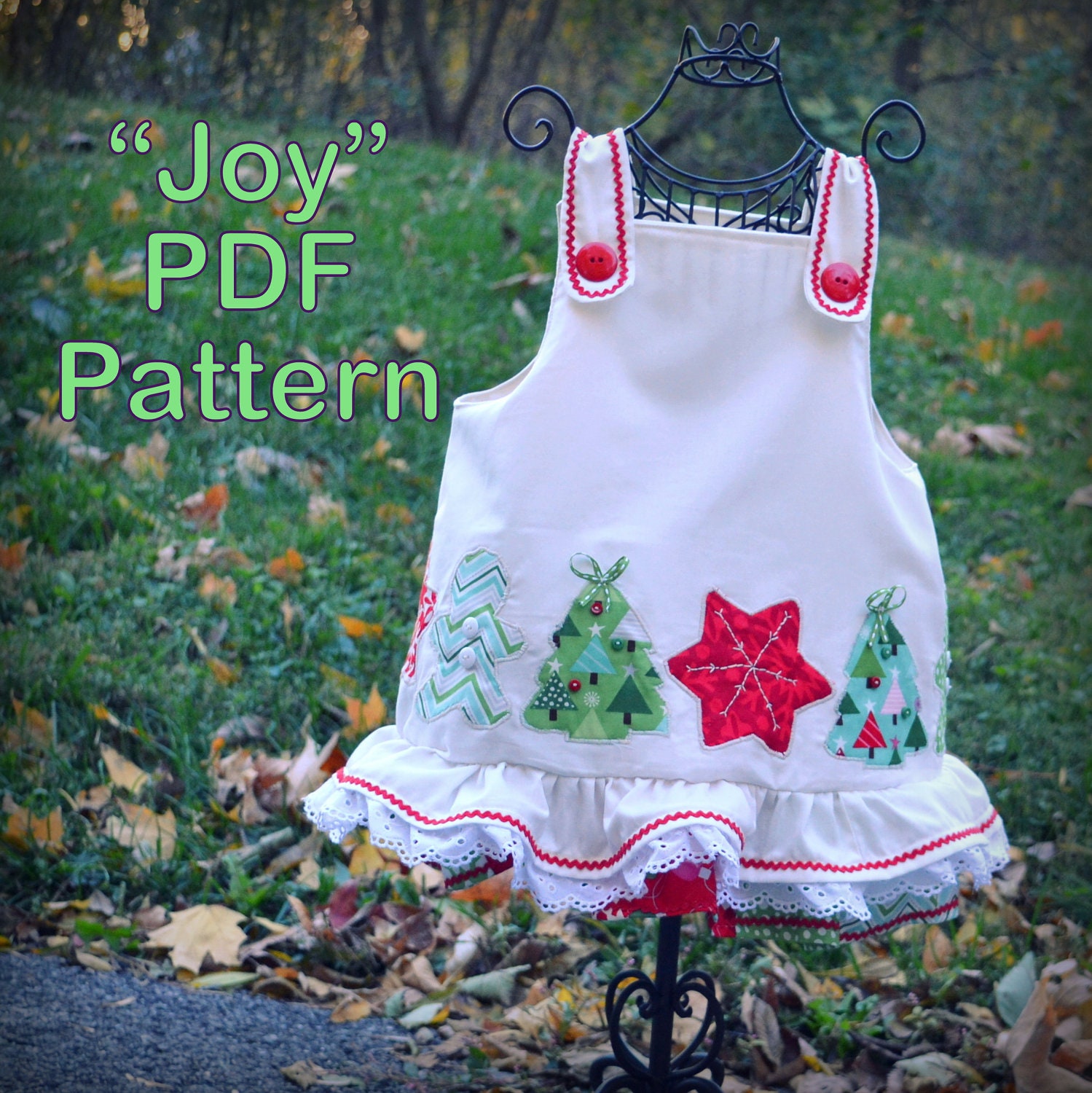 Girl Christmas Dress Sewing Pattern Baby Toddler Sizes 6