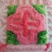 Vintage CHENILLE Pillow ... Pink Chenille ... Pink Pillow