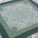 Green Russian style Ornamented Scarf - kerchief
