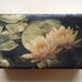 Encaustic on Handmade Cast Adobe Tile - Lotus Flowers