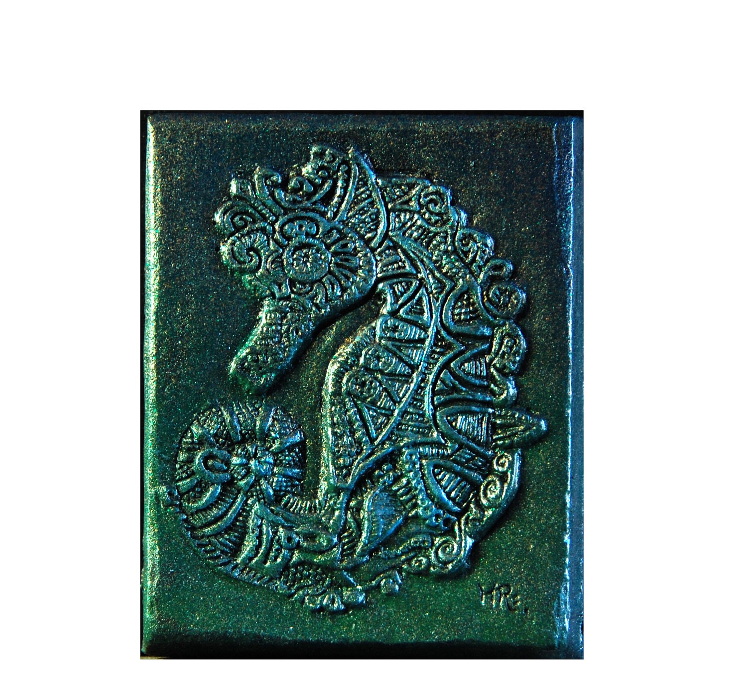 Seahorse Stone Art Sculpture Seahorse Bathroom Decor Beach