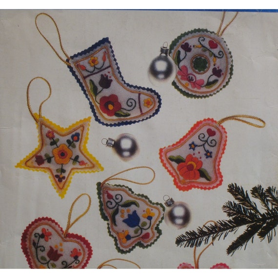 embroidered felt tree ornaments pattern vintage scandinavian embroidered felt tree ornaments pattern vintage scandinavian