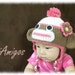 Crochet Neapolitan Monkey Hat (6m -12m)