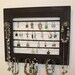 Black Earring Holder Jewelry Frame Organizer for Jewelry.