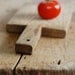 Vintage Rustic Wood Cutting Board - Thick, Hand-Cut Shape