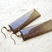 FREE WORLDWIDE SHIPPING - Ombre Brown And Gold Clay Earrings