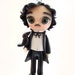 Edgar Allan Poe - Miniature Sculpture - Charm Pendant Doll Ornament