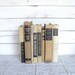 Tan & Black Books Instant Library Collection Vintage Decorative Book Bundle Photography Props Brown